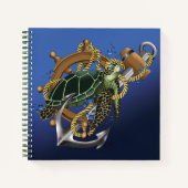 ウミガメ緑の青 ノートブック (正面)