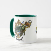 ウミガメ緑の青 マグカップ (正面左)