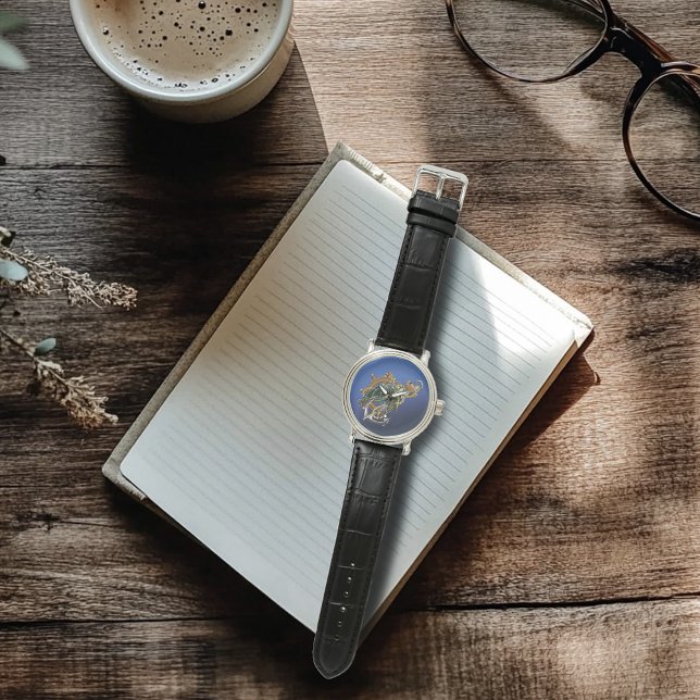 ウミガメ緑の青 腕時計 (クリエイターアップロード済み)