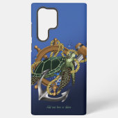 ウミガメ緑の青 SAMSUNG GALAXYケース (裏面)