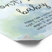 ウミガメ航海の-ベビーと言わない ポスター (角)