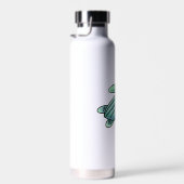 ウミガメ色彩の鮮やかの青い緑 ウォーターボトル (右面)