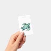 ウミガメ色彩の鮮やかの青い緑 バッジ (手持ち)