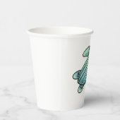 ウミガメ色彩の鮮やかの青い緑 紙コップ (右)