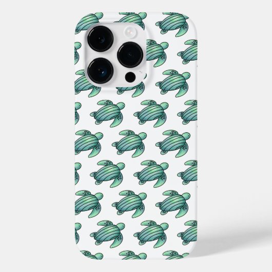 ウミガメ色彩の鮮やかの青い緑 Case-Mate iPhoneケース (裏面)