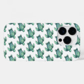ウミガメ色彩の鮮やかの青い緑 Case-Mate iPhoneケース (裏面 (横))