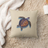 ウミガメ装飾用クッション クッション (ブランケット)