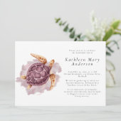 ウミガメ記念お祝い・オブ・ライフ 招待状 (スタンド正面)