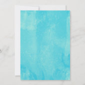 ウミガメ誕生日パーティーの招待状 招待状 (裏面)