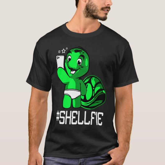 ウミガメ貝類 Tシャツ (正面)