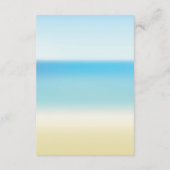 ウミガメ赤ちゃんシャワーおむつラッフルチケット エンクロージャーカード (裏面)