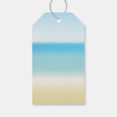 ウミガメ赤ちゃんシャワーお気に入りギフトラベル ギフトタグ (裏面)