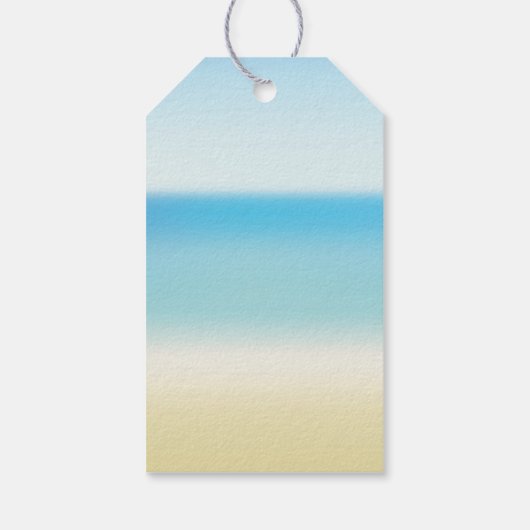 ウミガメ赤ちゃんシャワーお気に入りギフトラベル ギフトタグ (裏面)