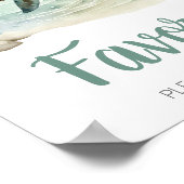 ウミガメ赤ちゃんシャワーの好意 ポスター (角)