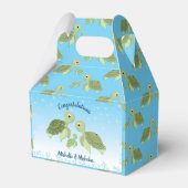 ウミガメ赤ちゃんシャワーコーエド男女兼用 フェイバーボックス (正面サイド)