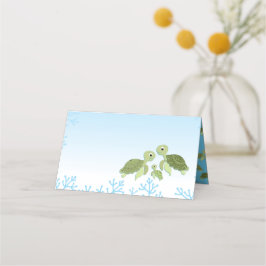 ウミガメ赤ちゃんシャワーコーエド男女兼用 プレイスカード