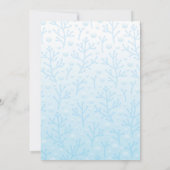 ウミガメ赤ちゃんシャワーコーエド男女兼用 招待状 (裏面)