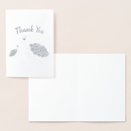 ウミガメ赤ちゃんシャワーコーエド男女兼用 箔カード (ディスプレー)