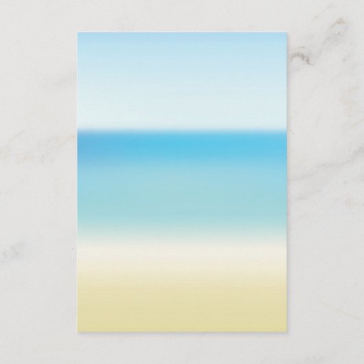 ウミガメ赤ちゃんシャワーベビー用ブック エンクロージャーカード (裏面)