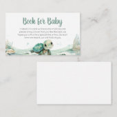 ウミガメ赤ちゃんシャワーベビー エンクロージャーカード (正面/裏面)