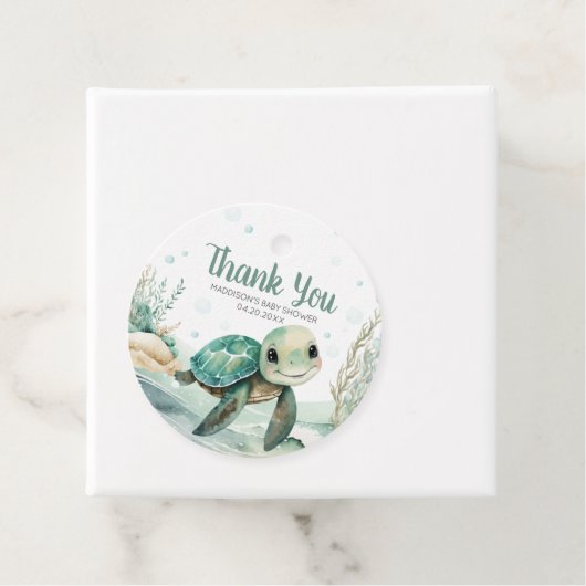 ウミガメ赤ちゃんシャワーラウンド フェイバータグ (インサイチュ)