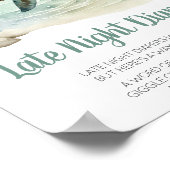 ウミガメ赤ちゃんシャワー深夜おむつ ポスター (角)