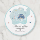 ウミガメ赤ちゃんシャワー | かわいい海 フェイバータグ (裏面)