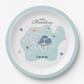 ウミガメ赤ちゃんシャワー | かわいい海 ペーパープレート (正面)