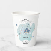 ウミガメ赤ちゃんシャワー | かわいい海 紙コップ (裏面)