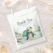 ウミガメ赤ちゃんシャワー フェイバーバッグ (クリップ留めされた状態)