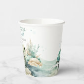 ウミガメ赤ちゃんシャワー 紙コップ (左)