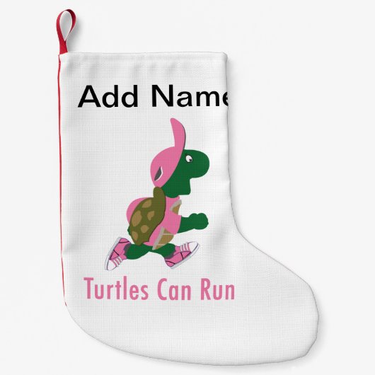 ウミガメ走缶 スモールクリスマスストッキング (正面)