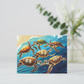 ウミガメ遊の海 ポストカード (スタンド正面)