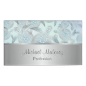 ウミガメ銀色 名札 (正面)