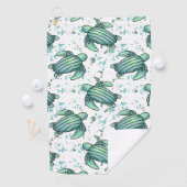 ウミガメ青模様 ゴルフタオル (インサイチュ)