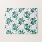 ウミガメ青模様 ジグソーパズル (横)