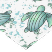 ウミガメ青模様 テーブルクロス (アングル)