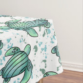 ウミガメ青模様 テーブルクロス (インサイチュ)