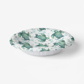 ウミガメ青模様 ペーパーボウル (傾斜あり)