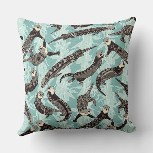 ウミガメ青 クッション (裏面)