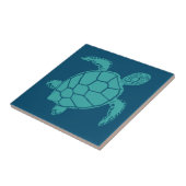 ウミガメ青 タイル (側面)