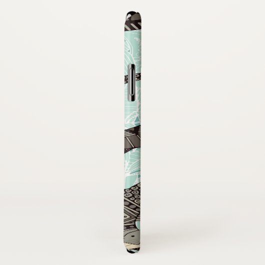 ウミガメ青 Case-Mate iPhoneケース (裏面/右)