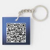 ウミガメ青QRコード キーホルダー (裏面)