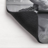 ウミガメ黒白アート マウスパッド (コーナー)