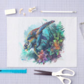 ウミガメ1 薄葉紙 (クラフト)