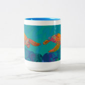 ウミガメ2トーンマグ ツートーンマグカップ (中央)