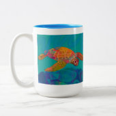 ウミガメ2トーンマグ ツートーンマグカップ (左)