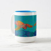 ウミガメ2トーンマグ ツートーンマグカップ (正面左)