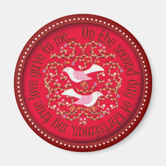 ウミガメ2匹 マグネット (正面)