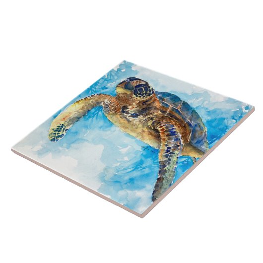 ウミガメ33 タイル (側面)
